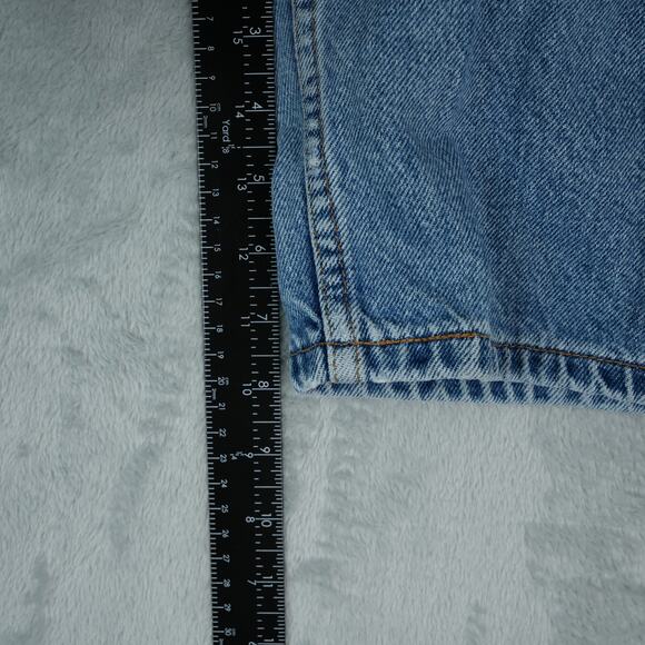 Vintage Levis 977 Jean Shorts Womens 18W 8" Inseam Jorts Y2K Baggy Grunge Mom - Picture 6 of 12